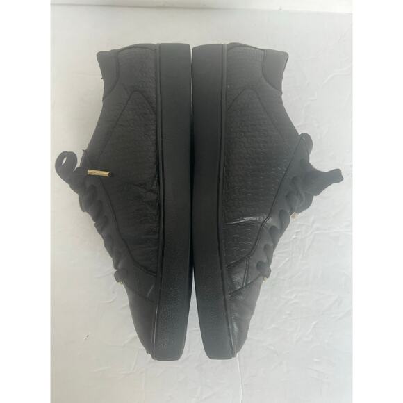 Michael Michael Kors Colby Black Leather Low Top Lace Up Sneakers 10M - Picture 5 of 12